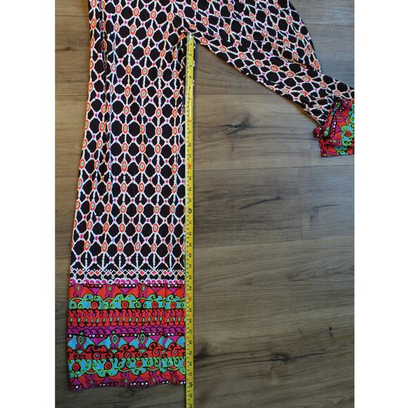 Trina Turk Venice Beach Wide Leg Pants Geometric Print Multicolor Size M - Picture 6 of 6